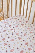 birlik1952 bebek çocuk baby child muslin çarsaf müslin lastikli bed sheet fitted whosale toptan baby crib unicorn