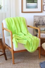 birlik1952 wellsoft tv battaniyesi swaddle blanket whosale fıstık yeşili