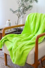 birlik1952 wellsoft tv battaniyesi swaddle blanket whosale fıstık yeşili