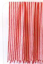 birlik1952 black loom kara tezgah el tezgahı peştemal hand made buldan kızılcabölük beach towel pesthemal çizgili striped kırmızı red