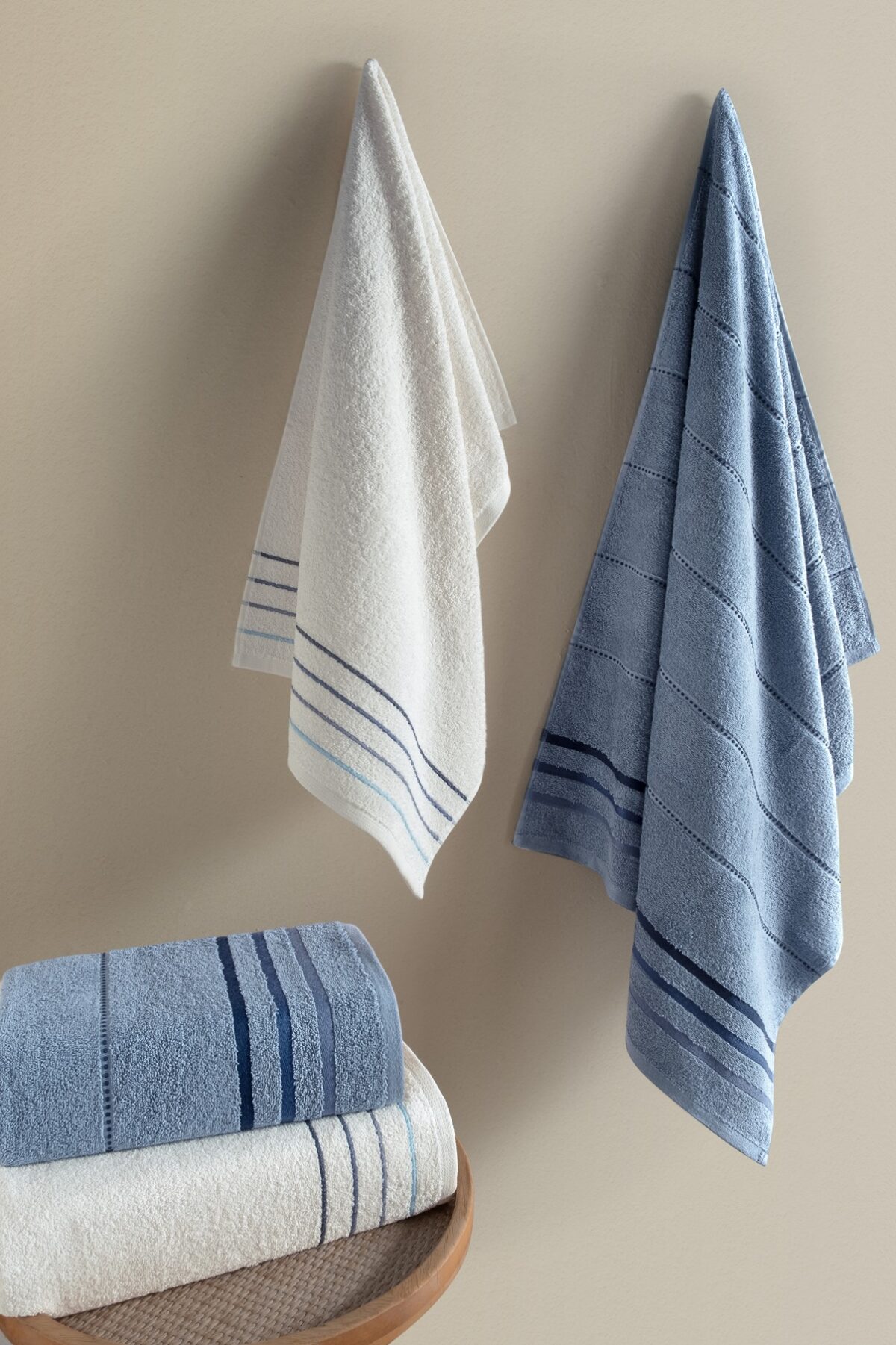 birlik1952 el yüz banyo havlusu hand bath towel havlu set turkish cotton terrycloth terry towel whosale gift valeria raiz 4 lü banyo el set indigo blue mavi