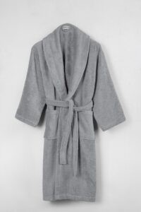 birlik1952 home1961 bukle banyo bornoz bathrobe robe bath turkish cotton hand towel set gift box hediye kutulu bornoz seti pamuklu el havlusu grey gri antrasit