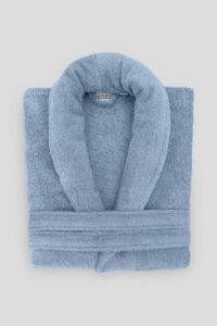 birlik1952 home1961 bukle banyo bornoz bathrobe robe bath turkish cotton hand towel set gift box hediye kutulu bornoz seti pamuklu el havlusu indigo mavi blue