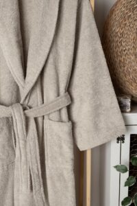 birlik1952 home1961 bukle banyo bornoz bathrobe robe bath turkish cotton hand towel set gift box hediye kutulu bornoz seti pamuklu el havlusu bej beige kahve brown