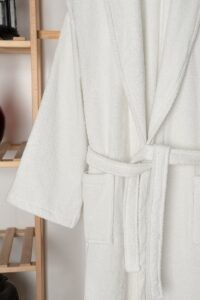 birlik1952 home1961 bukle banyo bornoz bathrobe robe bath turkish cotton hand towel set gift box hediye kutulu bornoz seti pamuklu el havlusu krem cream ekru