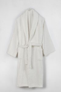 birlik1952 home1961 bukle banyo bornoz bathrobe robe bath turkish cotton hand towel set gift box hediye kutulu bornoz seti pamuklu el havlusu krem cream ekru