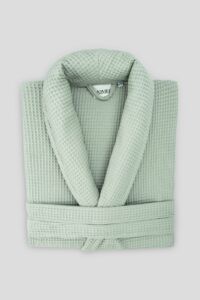 birlik1952 home1961 elmas petek pike banyo bornoz bathrobe robe bath turkish cotton hand towel set gift box hediye kutulu bornoz seti pamuklu el havlusu adaçayı sage green