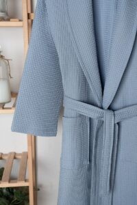 birlik1952 home1961 elmas petek pike banyo bornoz bathrobe robe bath turkish cotton hand towel set gift box hediye kutulu bornoz seti pamuklu el havlusu indigo mavi blue