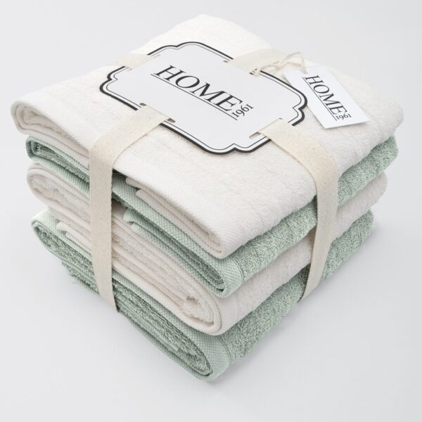 birlik1952 el yüz banyo havlusu hand bath towel havlu set turkish cotton terrycloth terry towel whosale gift 4 lü banyo el set ranura krem yeşil