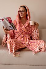 birlik1952 vivamaison bubble nohut bornoz gramajlı luxury robe bathrobe whosale cotton gökkuşağı pembe pink