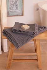 birlik1952 vivamaison müslin towel 4 kat müslin layer gauze havlu banyo el whosale toptan set antrasit gri grey