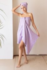 birlik1952 vivamaison müslin towel 4 kat müslin layer gauze havlu banyo el whosale toptan set lila lilac